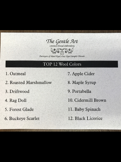Top 12 Wool Colors 2017